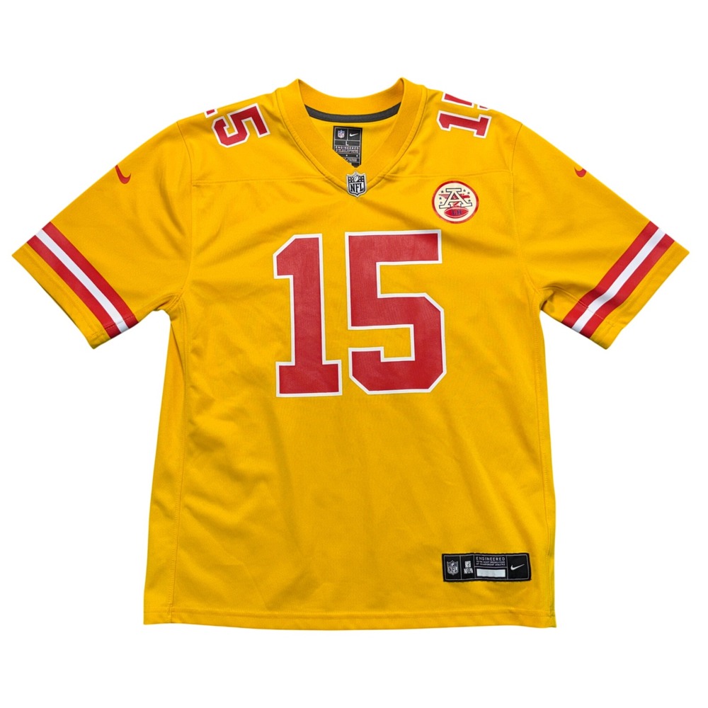 Nike Patrick Mahomes Kansas City Chiefs Gold Legend Jersey Kids Large L NFL